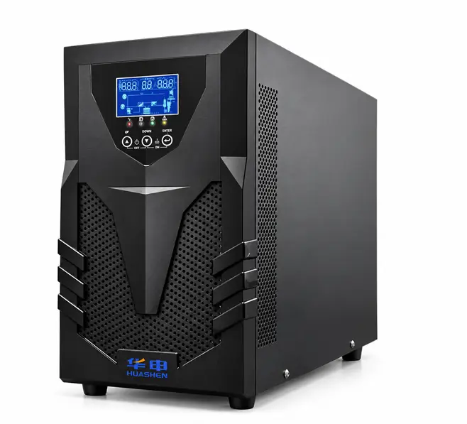 Tower UPS unit with front display